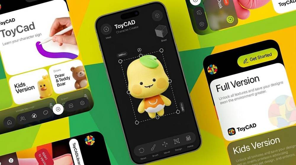 Playful 3D modelling app for children